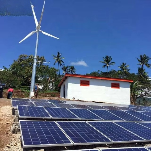 Wind Turbine Generator - 5KW風力タービン発電機と5KW太陽光パネルのハイブリッド電力システム、家庭用10kw風力太陽光システム