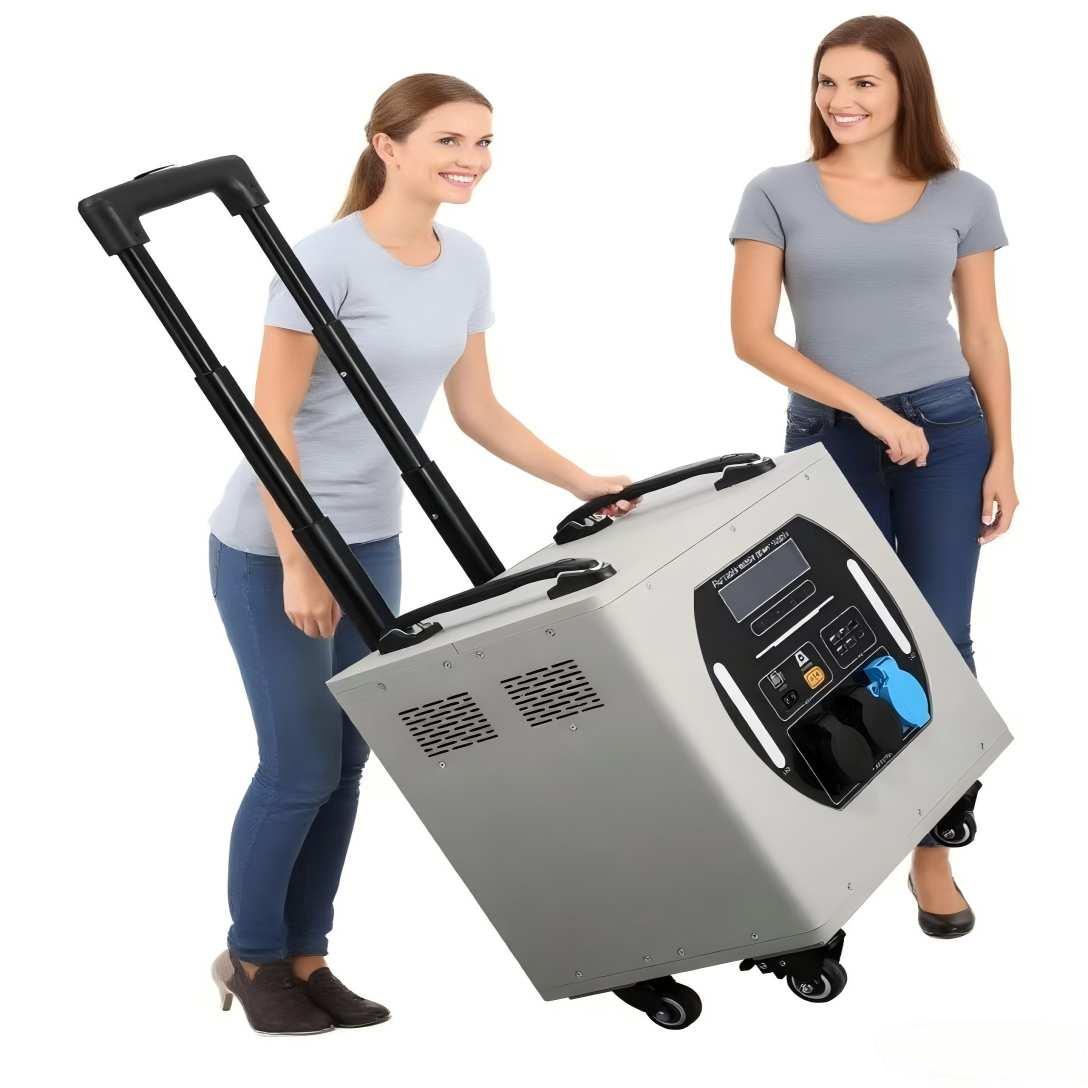 Portable Power Station - 屋外用トロリーケース型取り外し可能ポータブル電源 3000W 2560WH LiFePO4バッテリー 緊急用