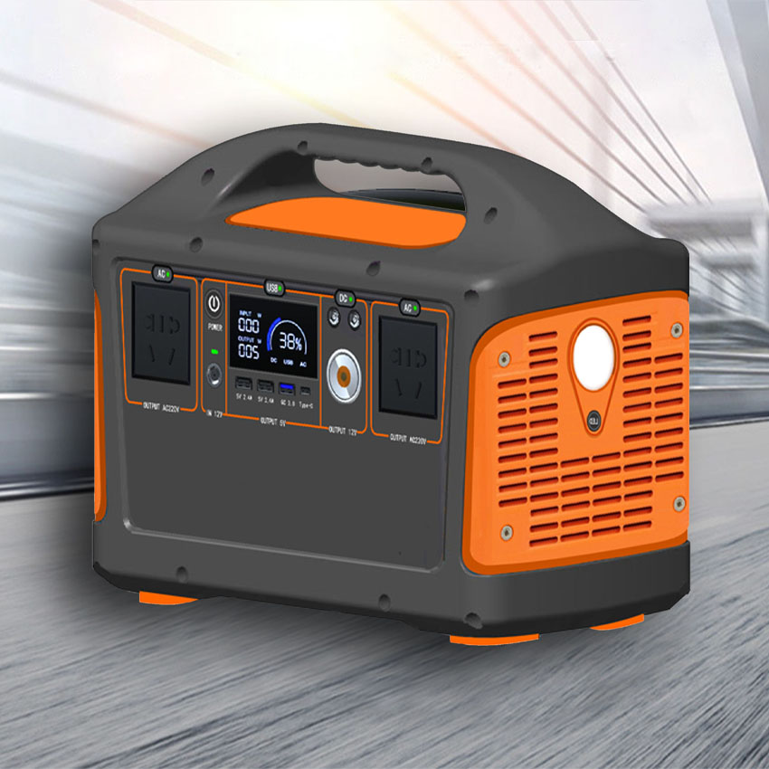 Portable Power Station - オールインワンポータブル電源蓄電ステーションバンク600W Lifepo4リチウムバッテリーパック供給エネルギー旅行キャンプ用