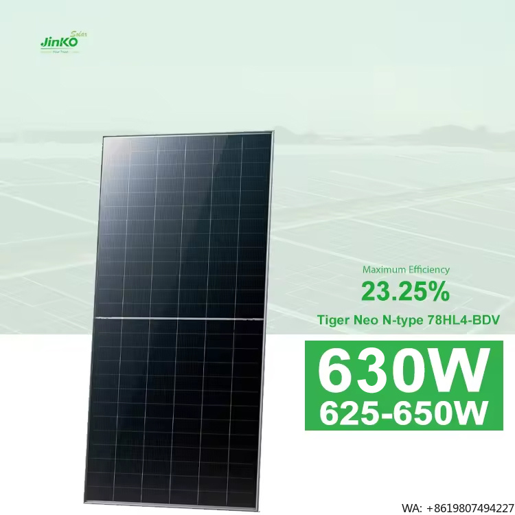 Jinko Solar Panel Tiger Neo - ジンコタイガーネオN型78 HL4-BDV 625-650Wソーラーパネル ジンコモジュール