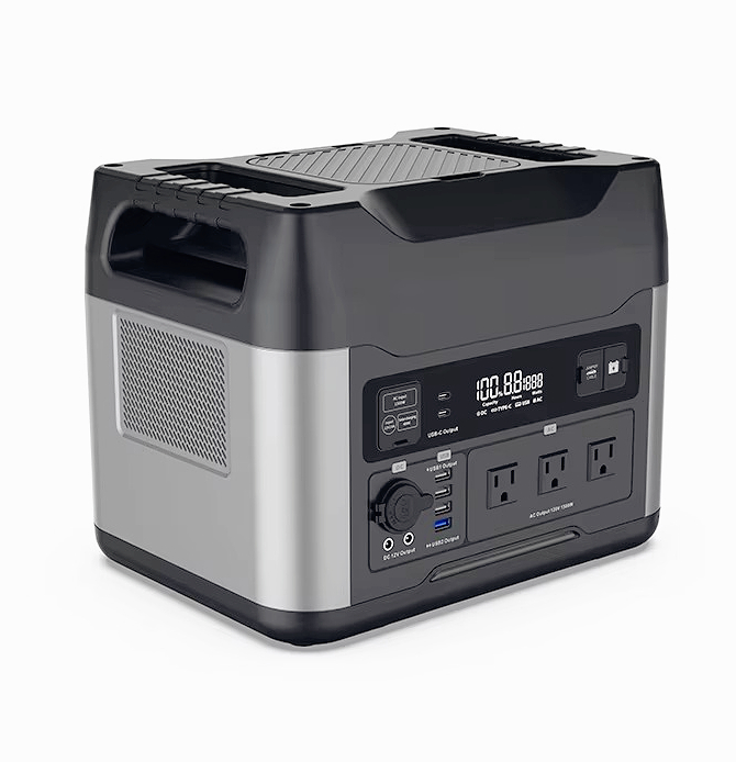 Portable Power Station - 3000W LiFePO4バッテリーバックアップ付きポータブル電源＆パワーステーション、ACコンセント搭載、急速充電で0-80%を30分で完了