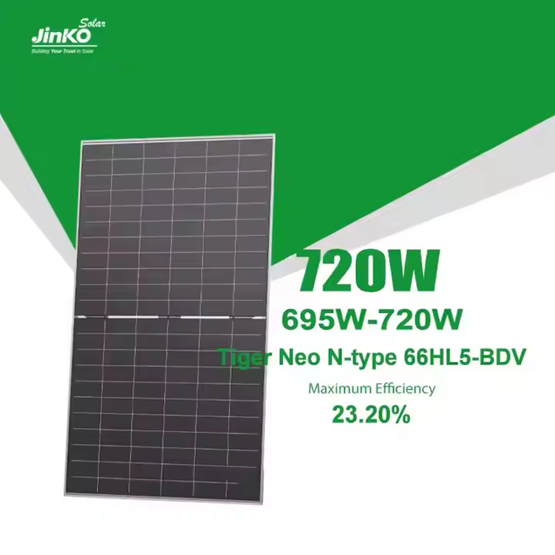 新型Jinko Tiger Neo N型太陽光パネル 695 - Jinko Solar Panel Tiger Neo のレビューと価格