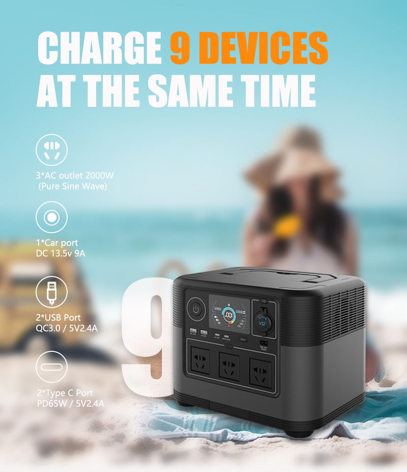 2026年新型 220V 110V 1200W ポータブル電 - Portable Power Station のレビューと価格
