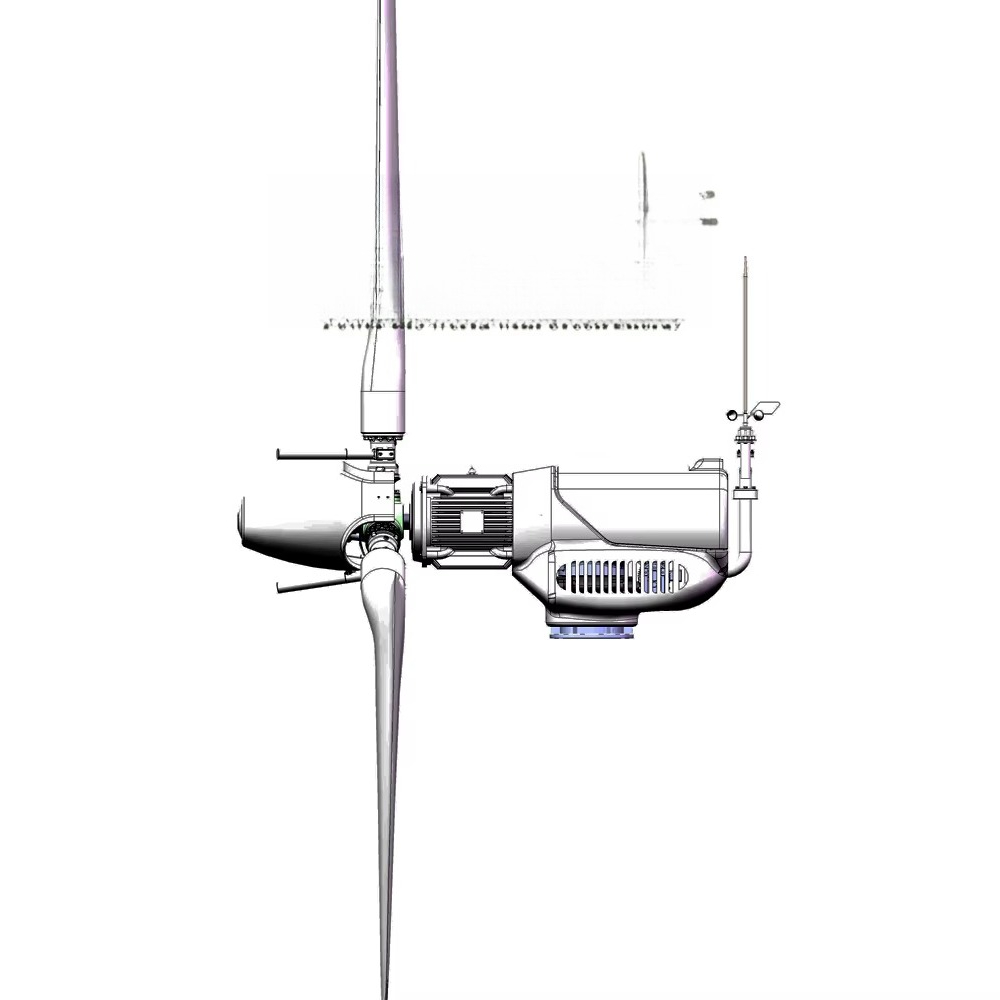 5KW風力タービン発電機と5KW太陽光パネルのハイブリッド電 - Wind Turbine Generator のレビューと価格