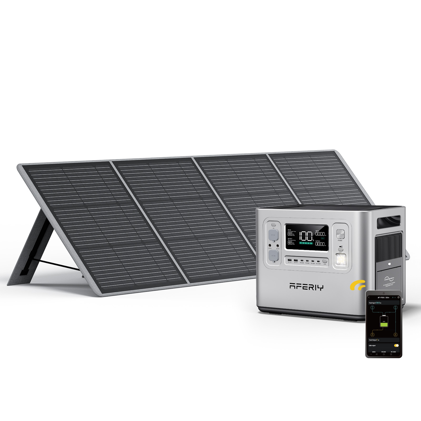 P210シルバー 2048Wh アプリ対応 2+3年保証 A - Portable Power Station のレビューと価格