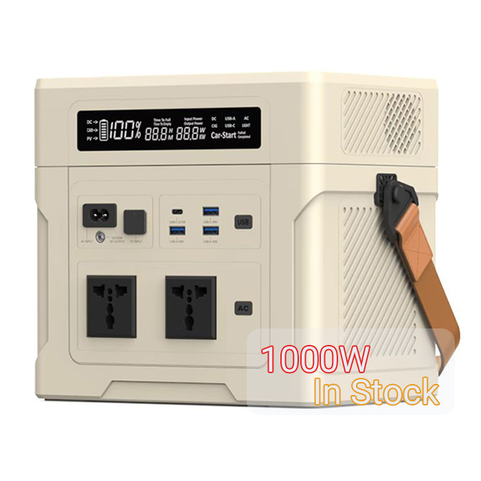 1000W 902.4Wh充電式ポータブル発電機 ソーラーパ - Portable Power Station のレビューと価格