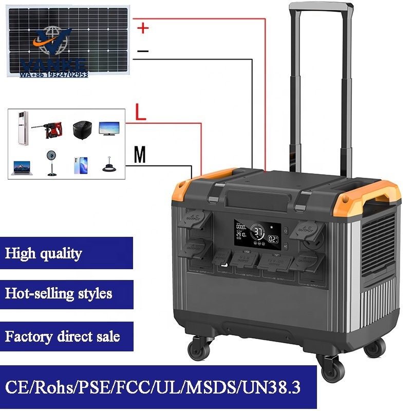 3kw 3kva 大型ソーラー発電機 300ワットで冷蔵庫を - Portable Power Station のレビューと価格