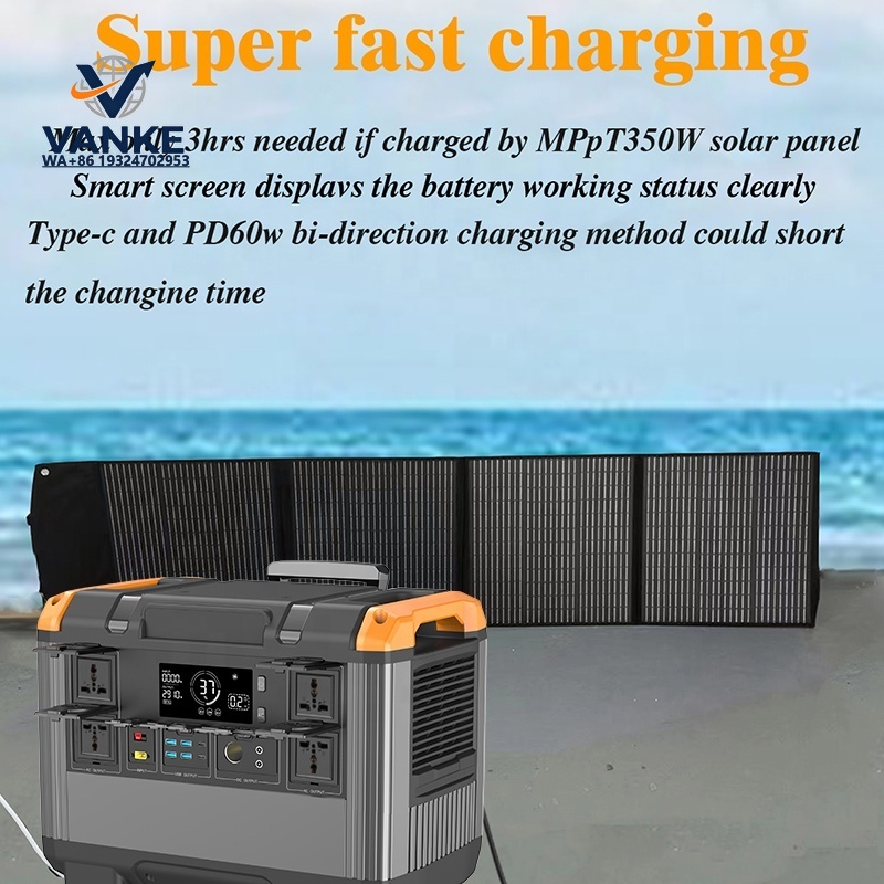3kw 3kva 大型ソーラー発電機 300ワットで冷蔵庫を - Portable Power Station のレビューと価格