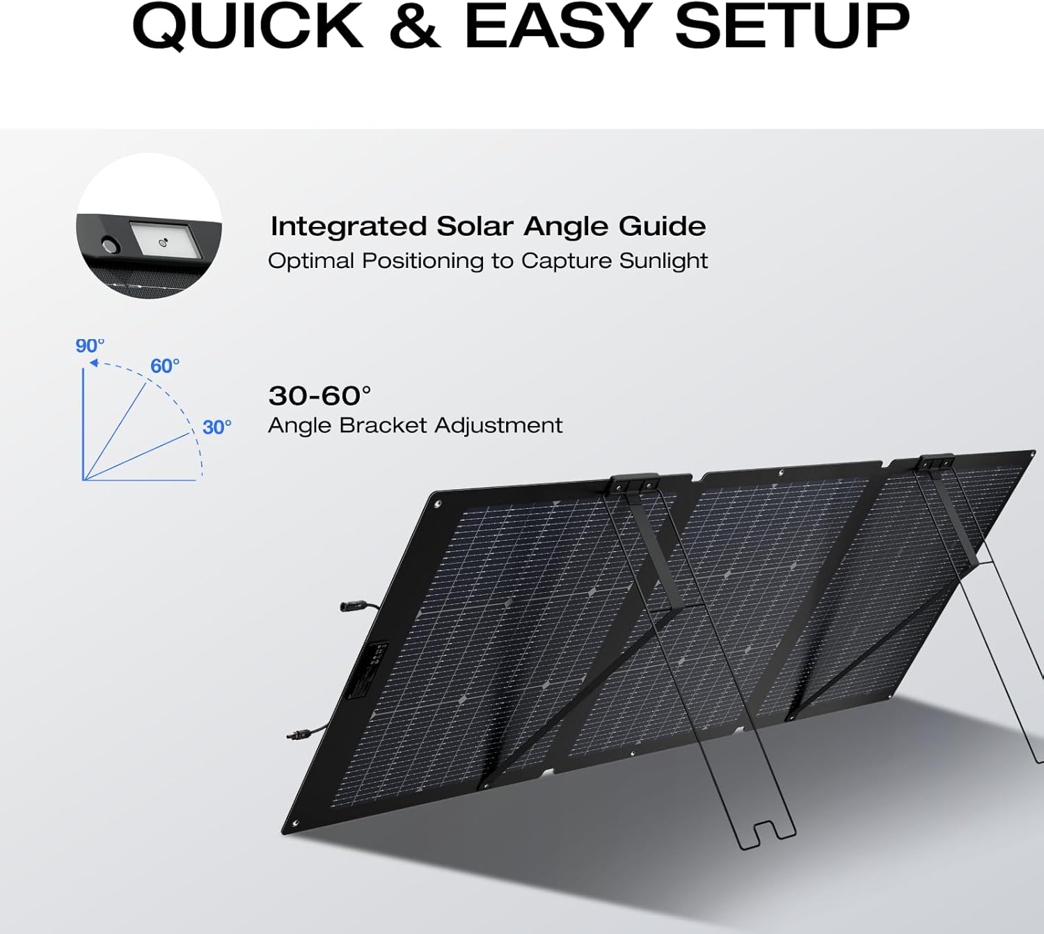 160ワット折りたたみ式ソーラーパネルポータブル電源調整可能 - Portable Power Station のレビューと価格