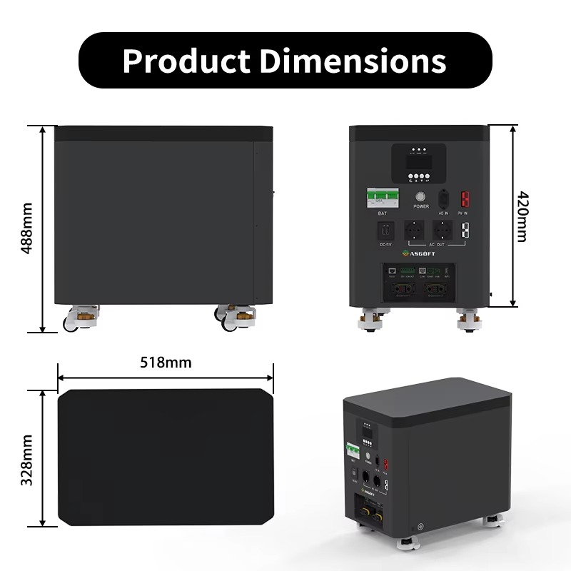 6.6kWhポータブル家庭用蓄電ステーション、6000Wイン - Portable Power Station のレビューと価格